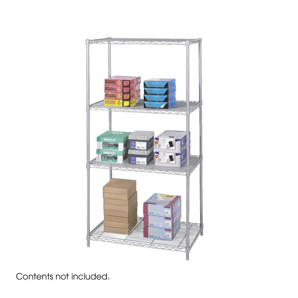 5288BL Industrial Wire Shelving - 36.0" x 24.0" x 72.0" - Steel - 4 x Shelf(ves) - Adjustable Shelf, Durable. Picture 2