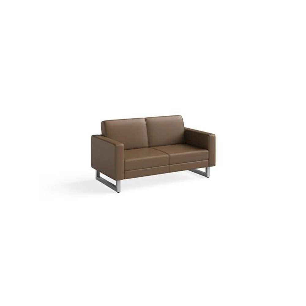 Mirella Lounge Settee, Cognac. Picture 1