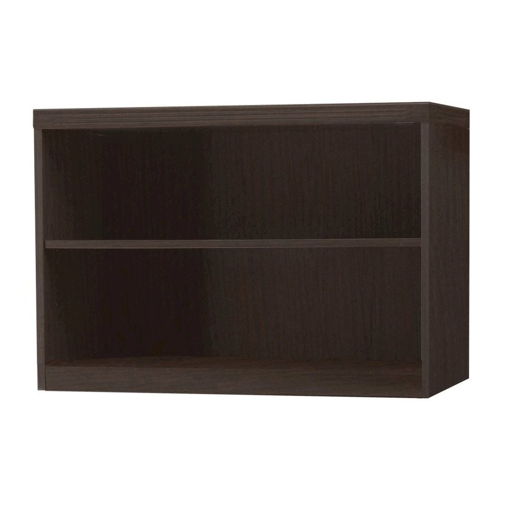 2 Shelf Quarter Round (1 fixed shelf), Mocha. Picture 1