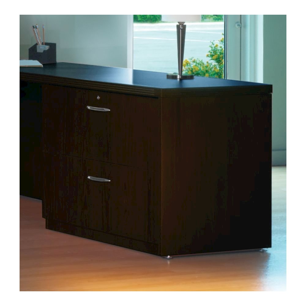 36" Credenza Lateral File, Mocha. Picture 1
