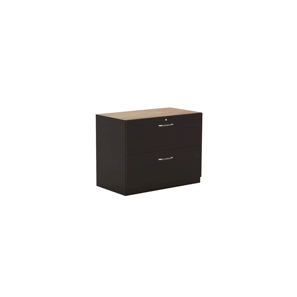 36" Credenza Lateral File, Mocha. Picture 3
