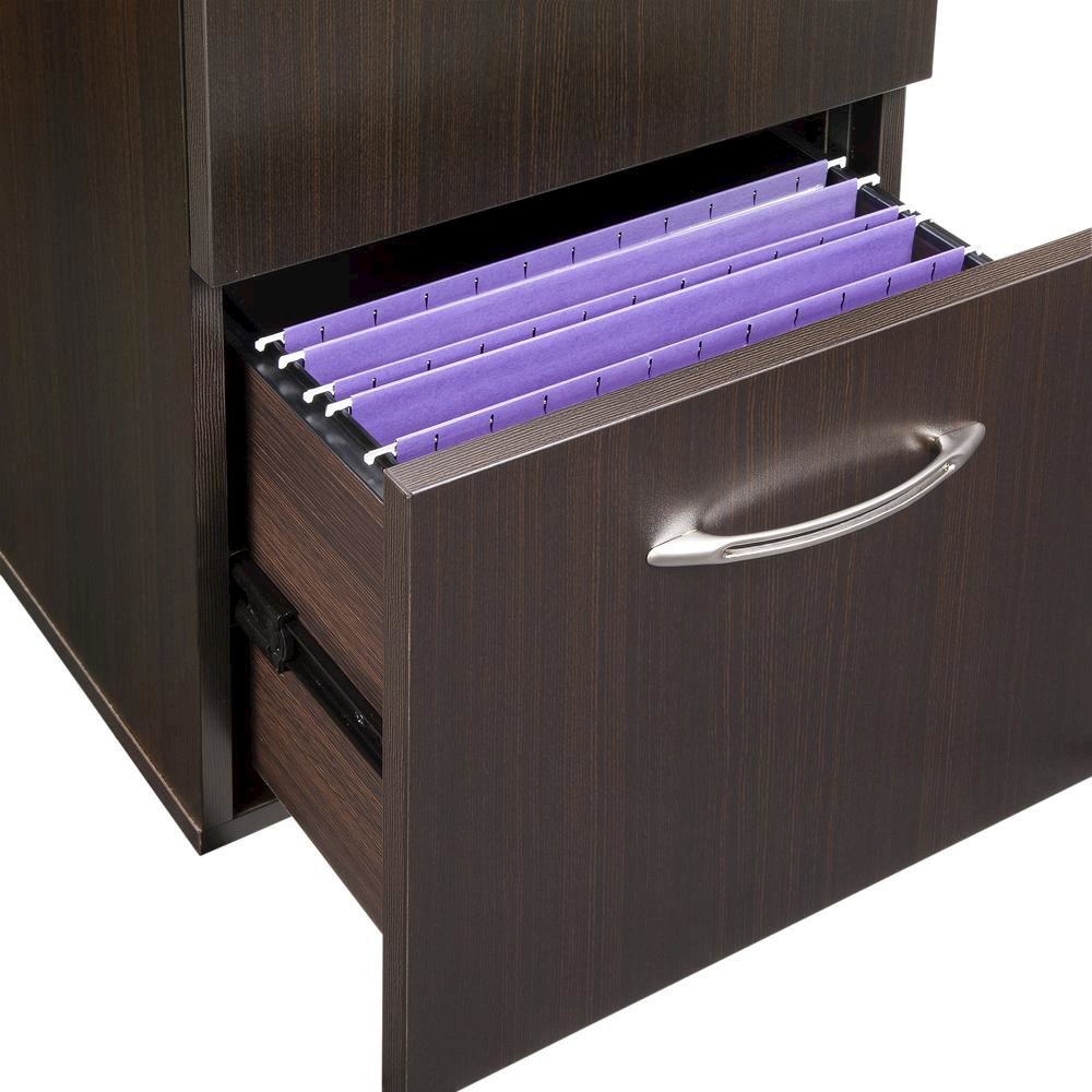 Aberdeen Series File/File Credenza Pedestal, 15¼w x 20d x 27½h, Mocha. Picture 5