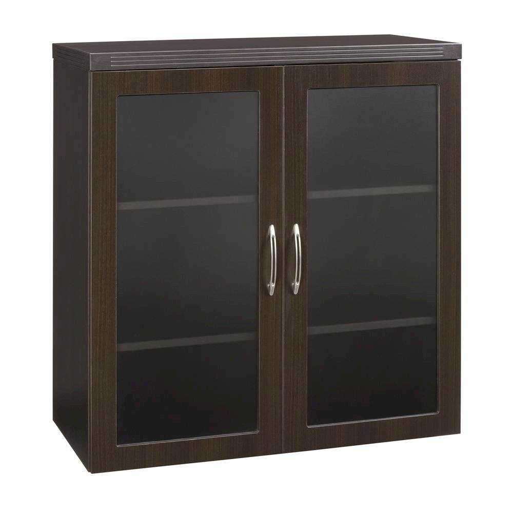 Glass Display Cabinet, Mocha. Picture 3