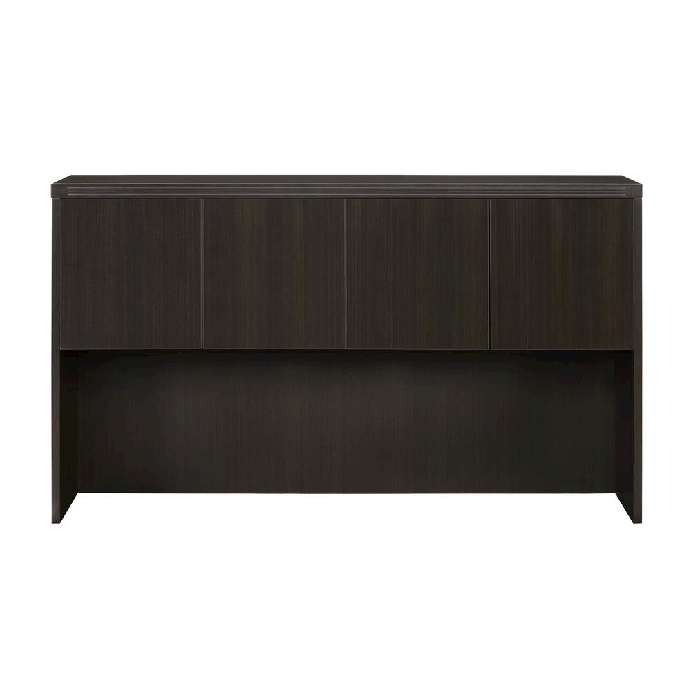 Aberdeen Series Laminate Wood Door Hutch, 72w x 15d x 39 1/8h, Mocha. Picture 3