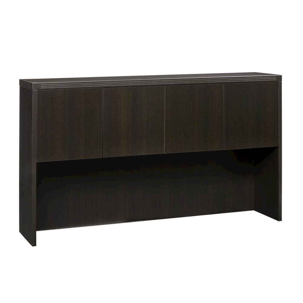Aberdeen Series Laminate Wood Door Hutch, 72w x 15d x 39 1/8h, Mocha. Picture 2