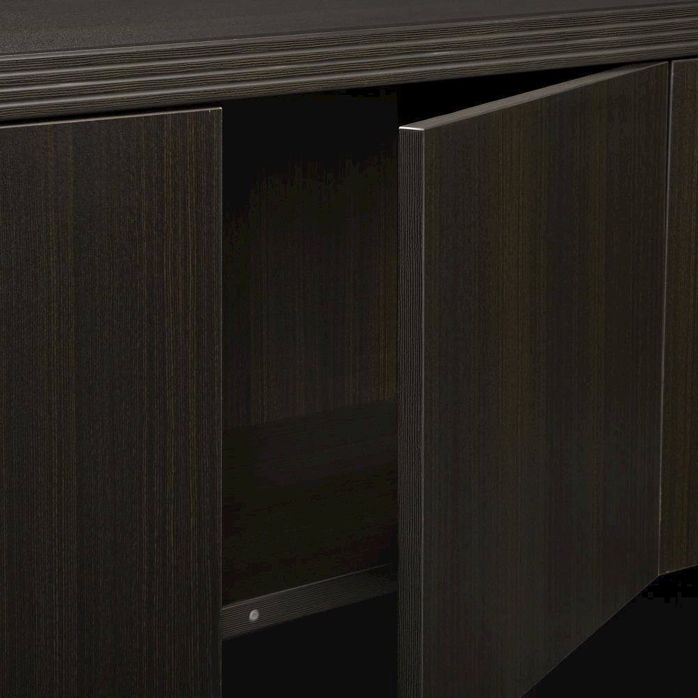 Aberdeen Series Laminate Wood Door Hutch, 72w x 15d x 39 1/8h, Mocha. Picture 4