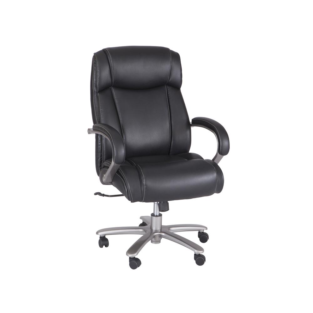 Big & Tall High-Back Chairs, 500 lb. Capacity, Black. Picture 2