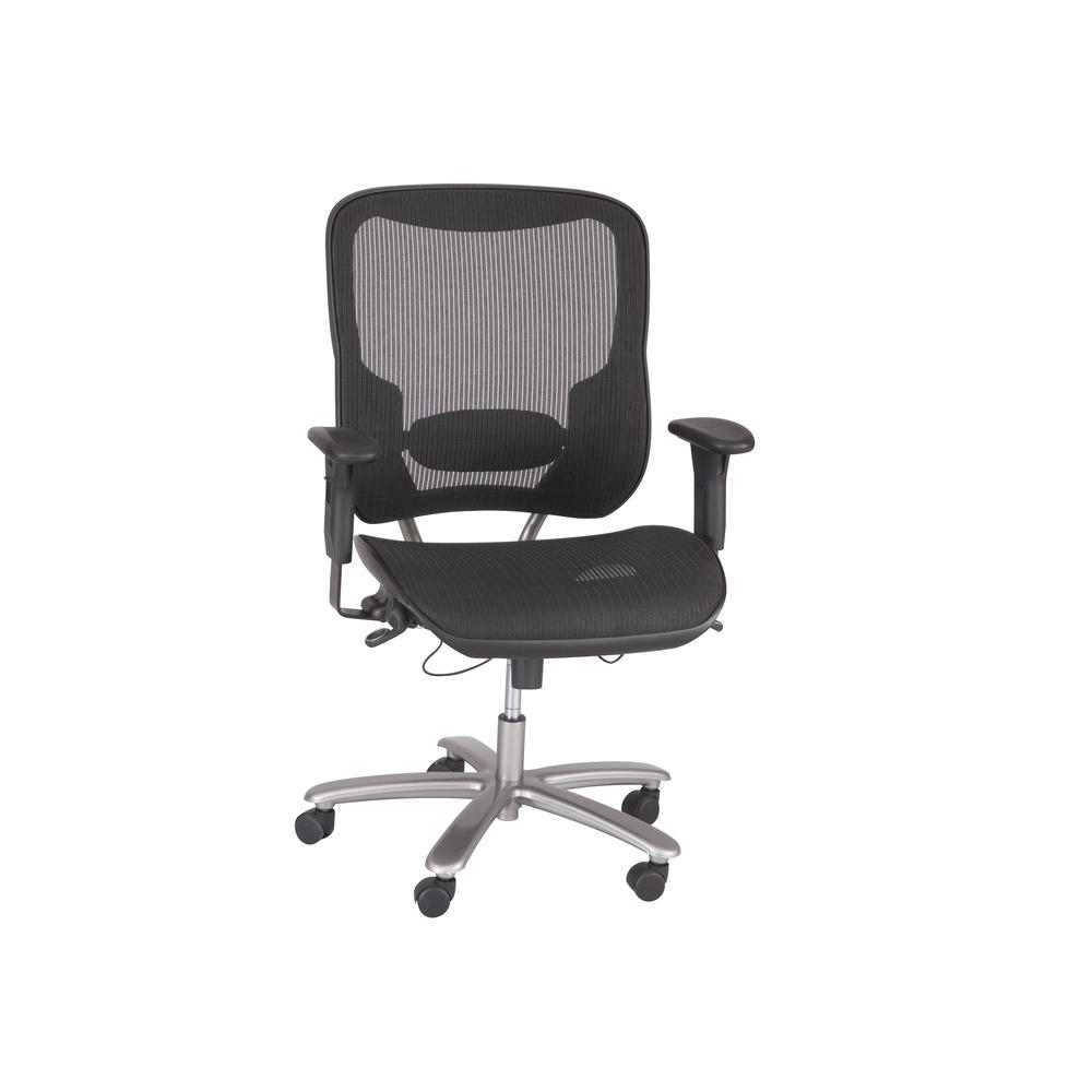 Big & Tall All-Mesh Chair, Black. Picture 1