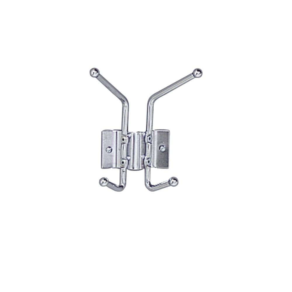 Wall Rack Coat Hook, 2-Hook (Qty. 12). Picture 1