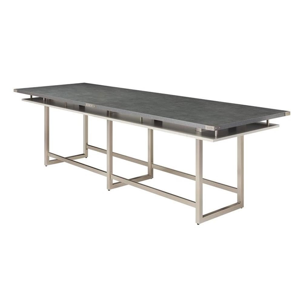 Mirella™ Conference Table, Standing-Height, 12’ Stone Gray. Picture 1