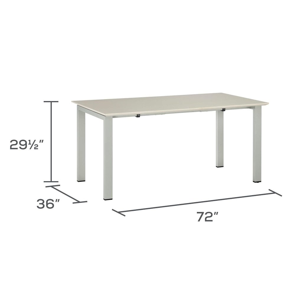 Medina Table Desk with Straight Top- MTD72TSS. Picture 4