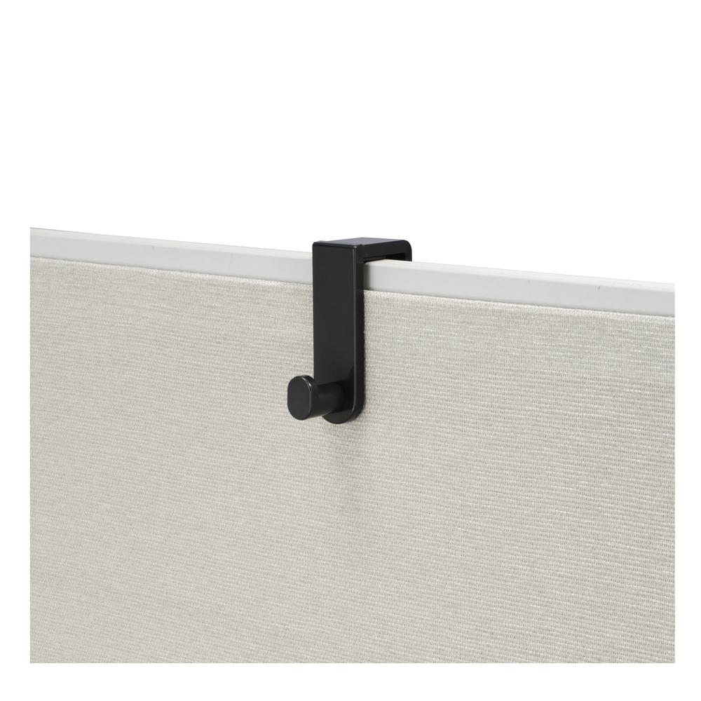 Over the Panel Single Hook - Black. Picture 1