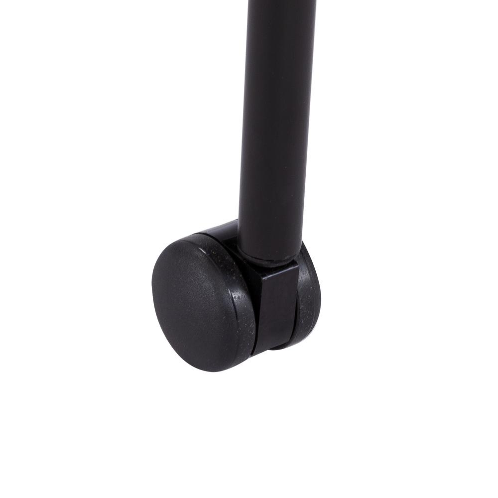 Stack Chair with Casters, Black set of 4. Picture 5