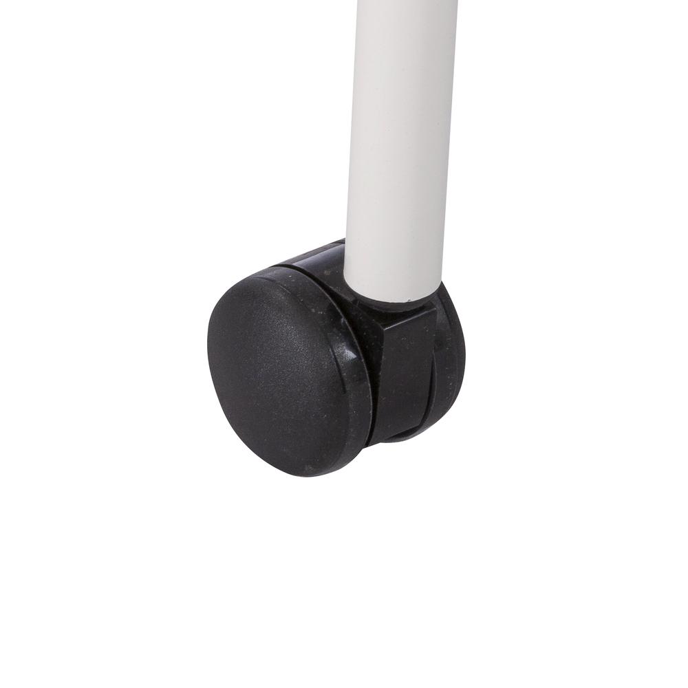 Stack Chair with Casters, White set of 4. Picture 5