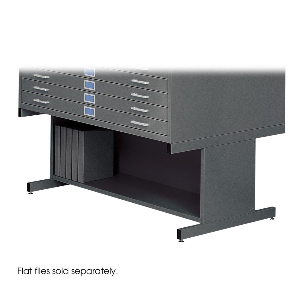 Flat File High Base for 5-Drawer 4998BLR Flat File, Sold Separately, Black. Picture 2