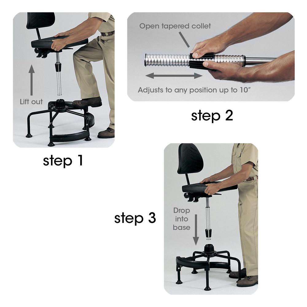 Task Master® Deluxe Industrial Chair. Picture 3