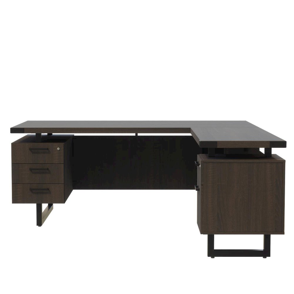 Mirella™ L-Shaped Configuration Desk, BBB/BF Southern Tobacco. Picture 5