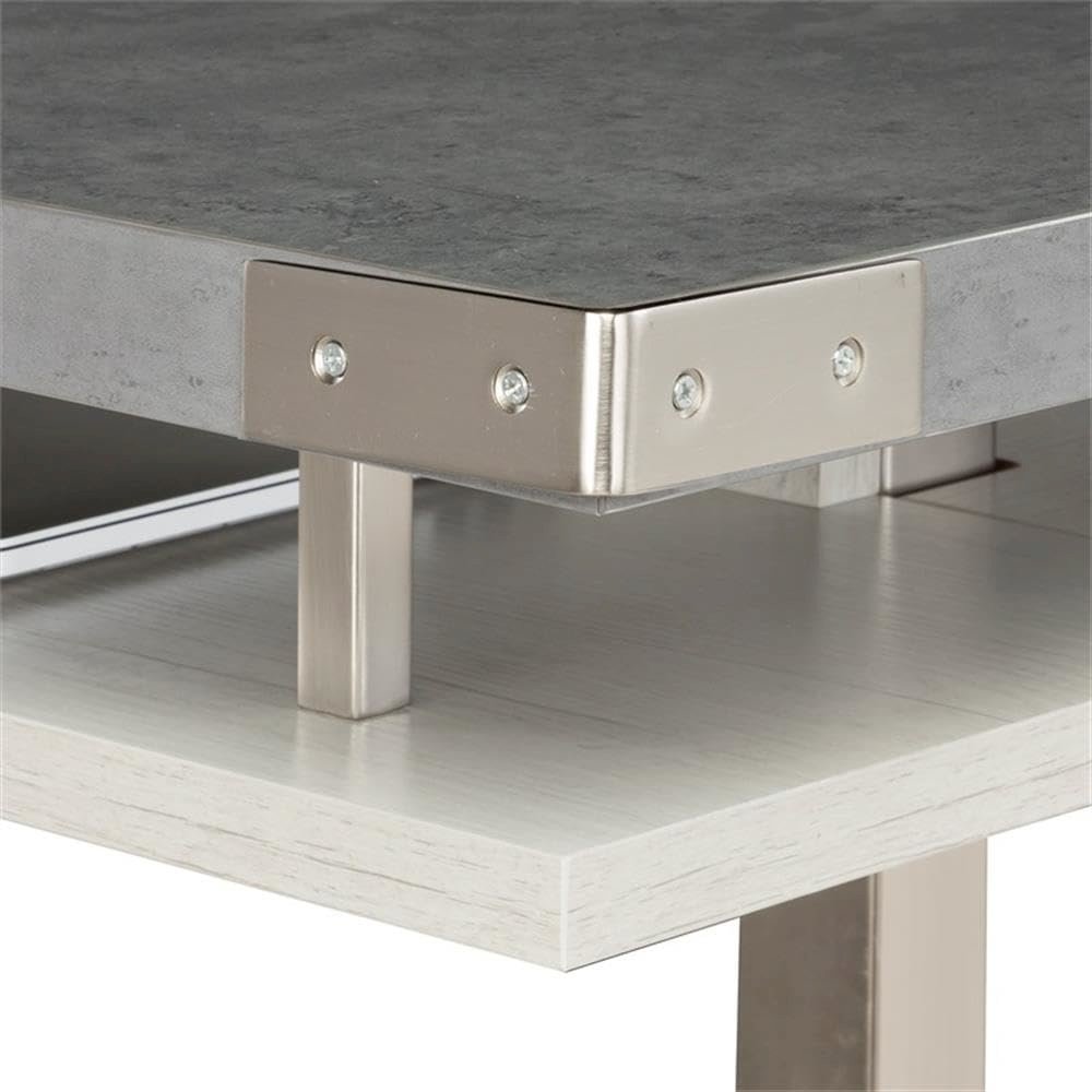 Mirella™ Conference Table, Standing-Height, 12’ Stone Gray. Picture 4