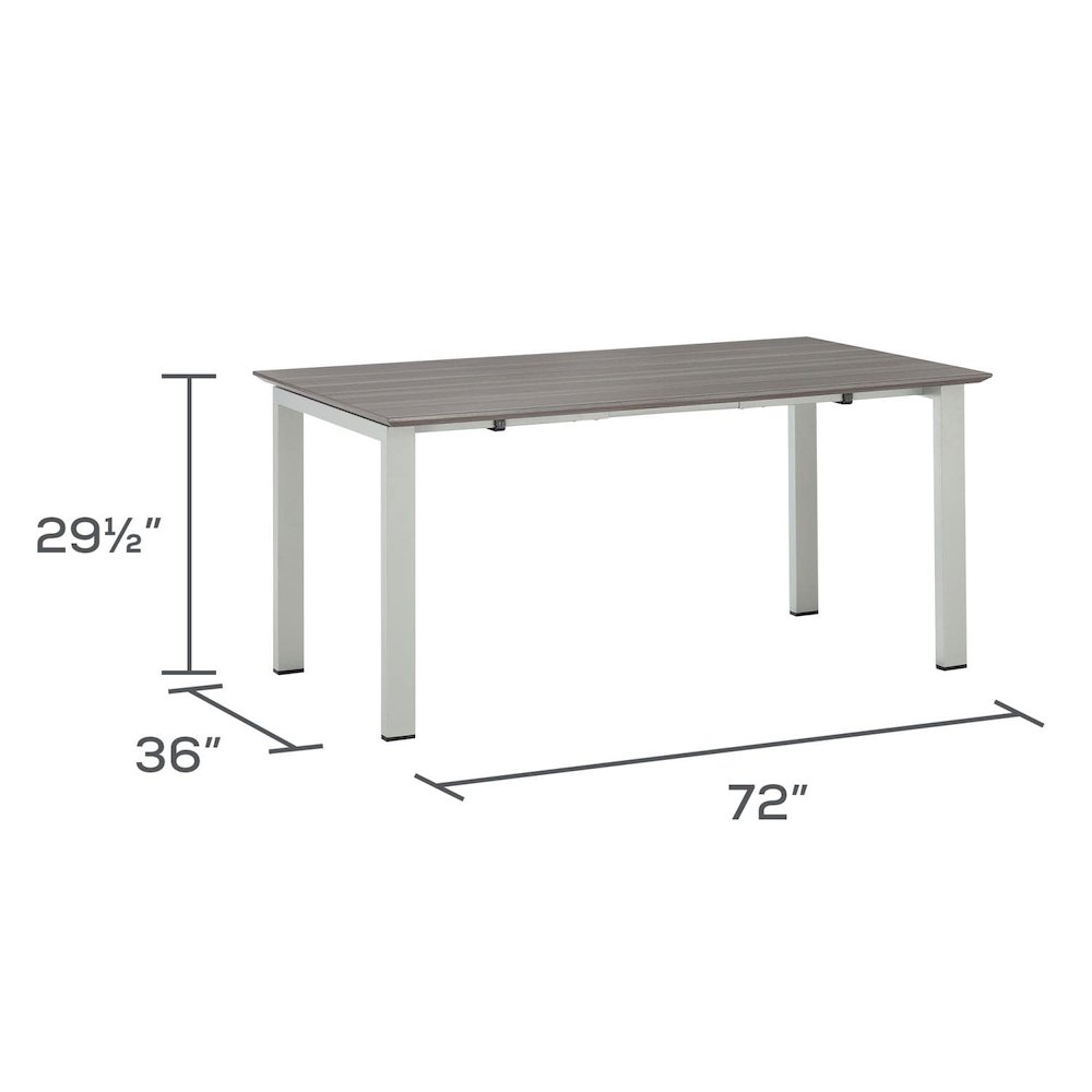 Medina Table Desk with Straight Top- MTD72LGS. Picture 5