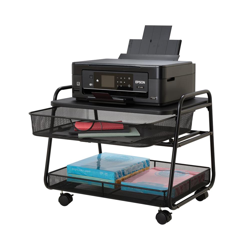 Onyx™ Under-Desk Machine Stand - Black. Picture 2