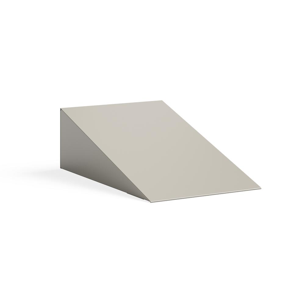 Single Sloped Metal Locker Hood Addition 12"W x 18"D x 6"H - Tan. Picture 3