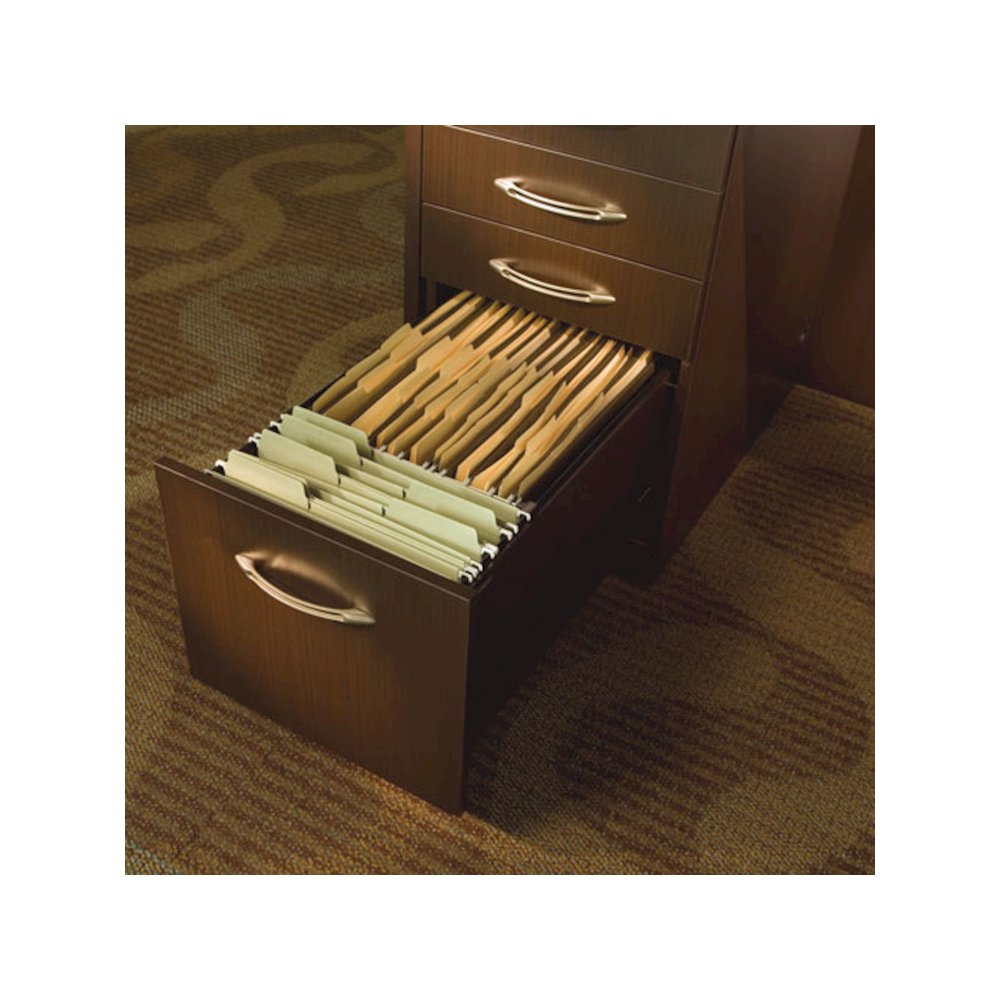Aberdeen Series Pencil/Box/Box/File Laminate Desk Pedestal, Mocha. Picture 8