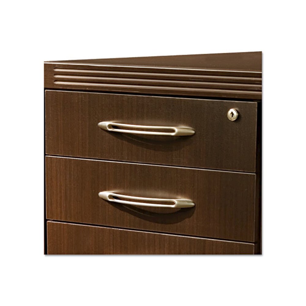 Aberdeen Series Pencil/Box/Box/File Laminate Desk Pedestal, Mocha. Picture 9