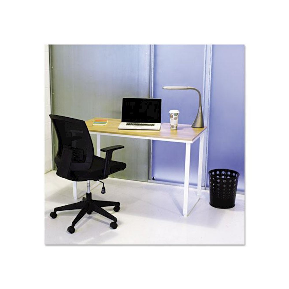 Steel Desk, 47.25" x 24" x 28.75", Beech/White. Picture 4