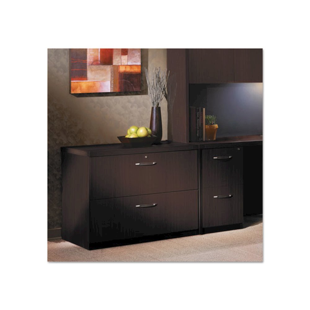 Aberdeen Series Freestanding Lateral File, 36w x 24d x 29½h, Mocha. Picture 6