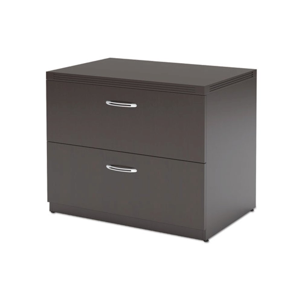Aberdeen Series Freestanding Lateral File, 36w x 24d x 29½h, Mocha. Picture 1