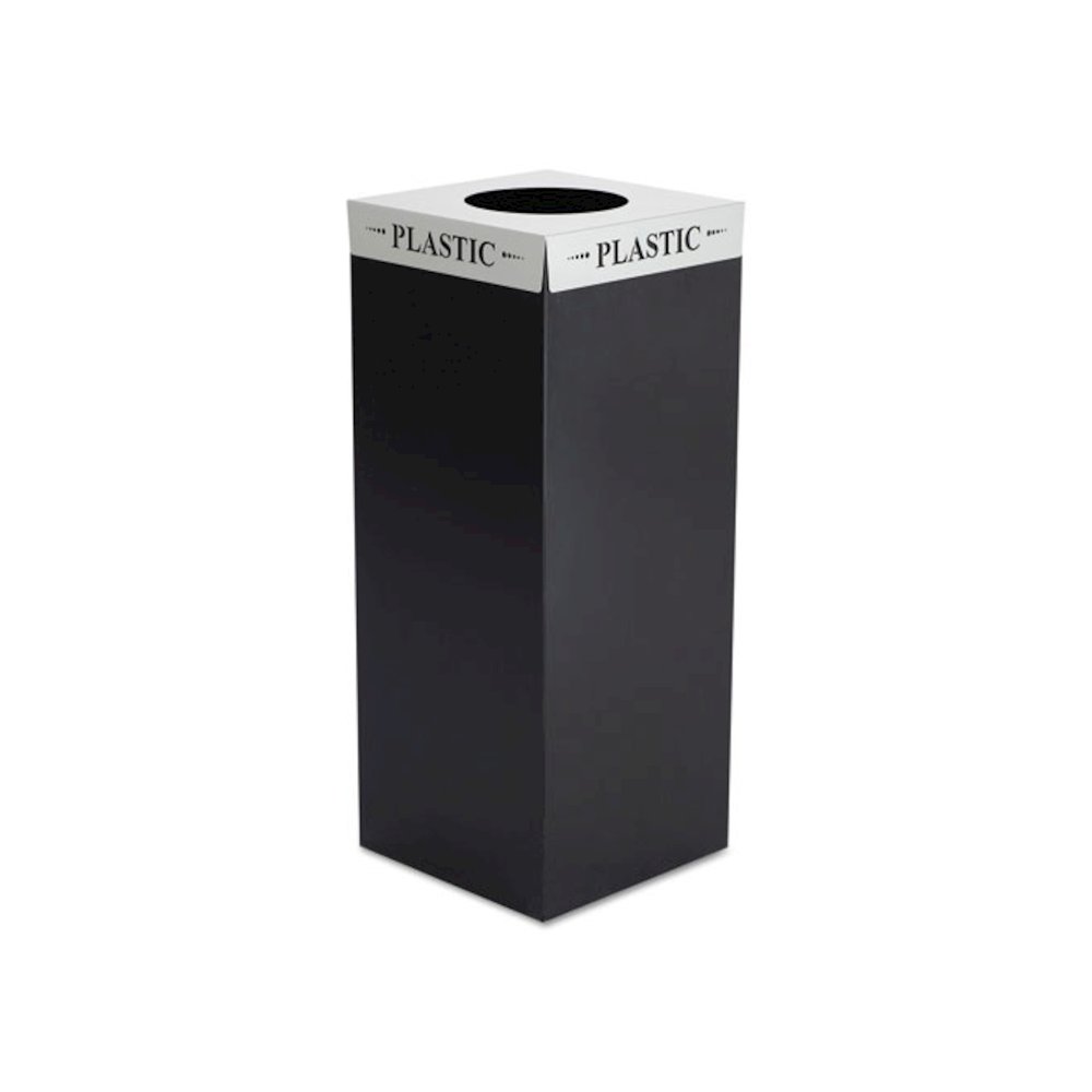 Square-Fecta Lid, Plastic, Silver. Picture 1