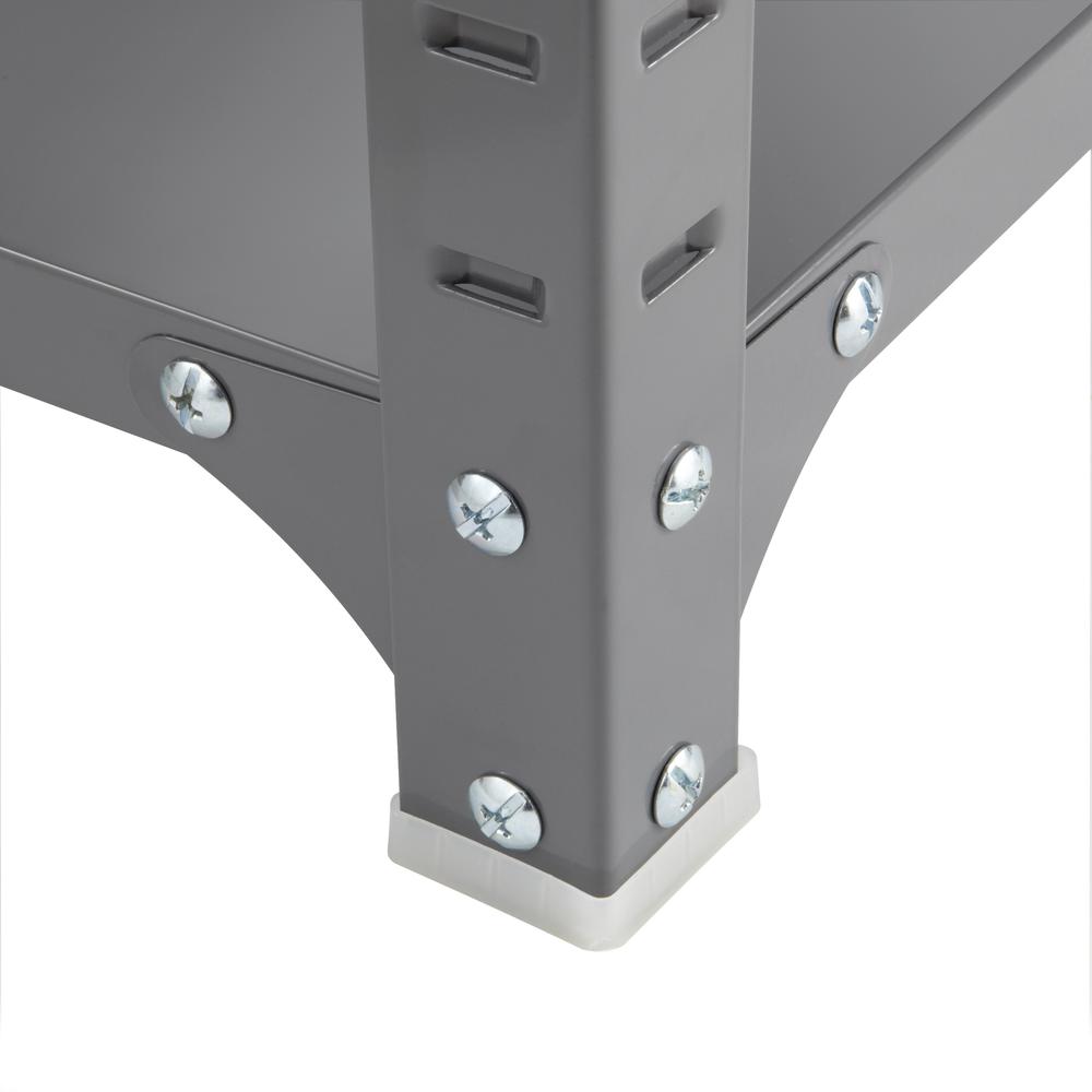 Industrial Shelf - 48" x 24" x 85" - 6 x Shelf(ves) - 5400 lb Load Capacity - Durable - Dark Gray - Powder Coated - Steel - Assembly Required. Picture 1
