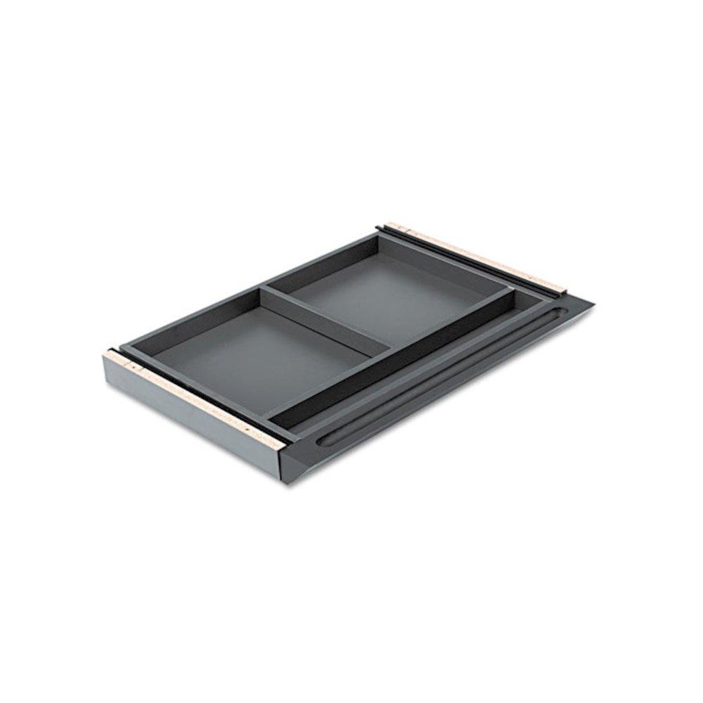 Laminate Center Drawer, Aberdeen & Brighton Series, 25w x 18d x 2h, Black. Picture 2