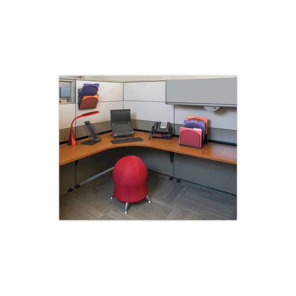 Onyx Mesh Wall Pockets, 3 Sections, Letter Size, 12" x 3.25" x 17.25", Black. Picture 2