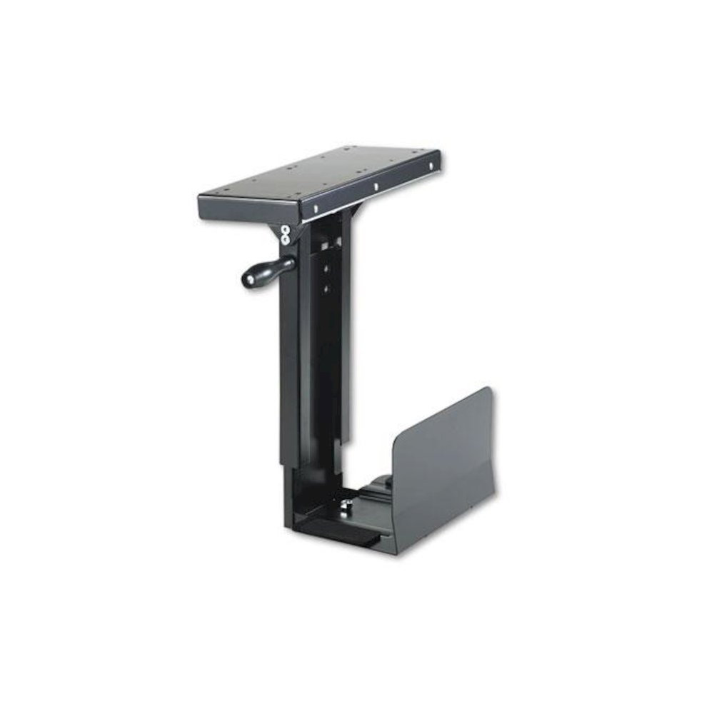 Ergo-Comfort Swivel-Mount Under CPU Stand, 9w x 13.5d x 17.5h, Black. Picture 2