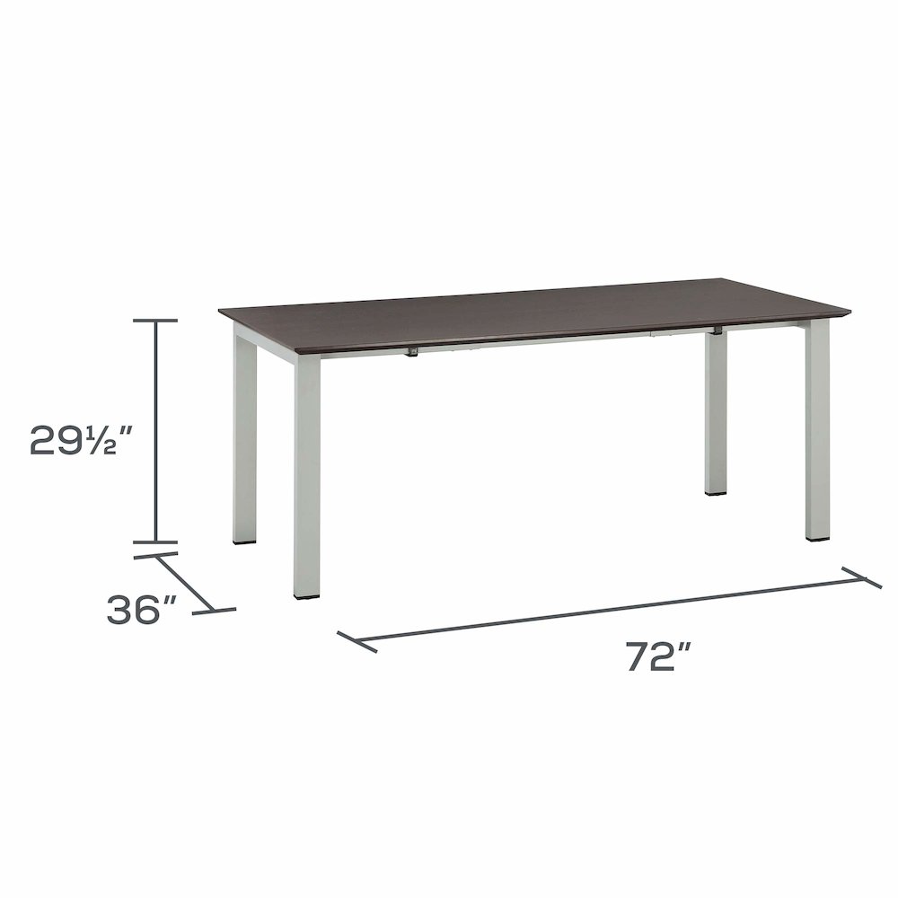 Medina Table Desk with Straight Top- MTD72LDC. Picture 6