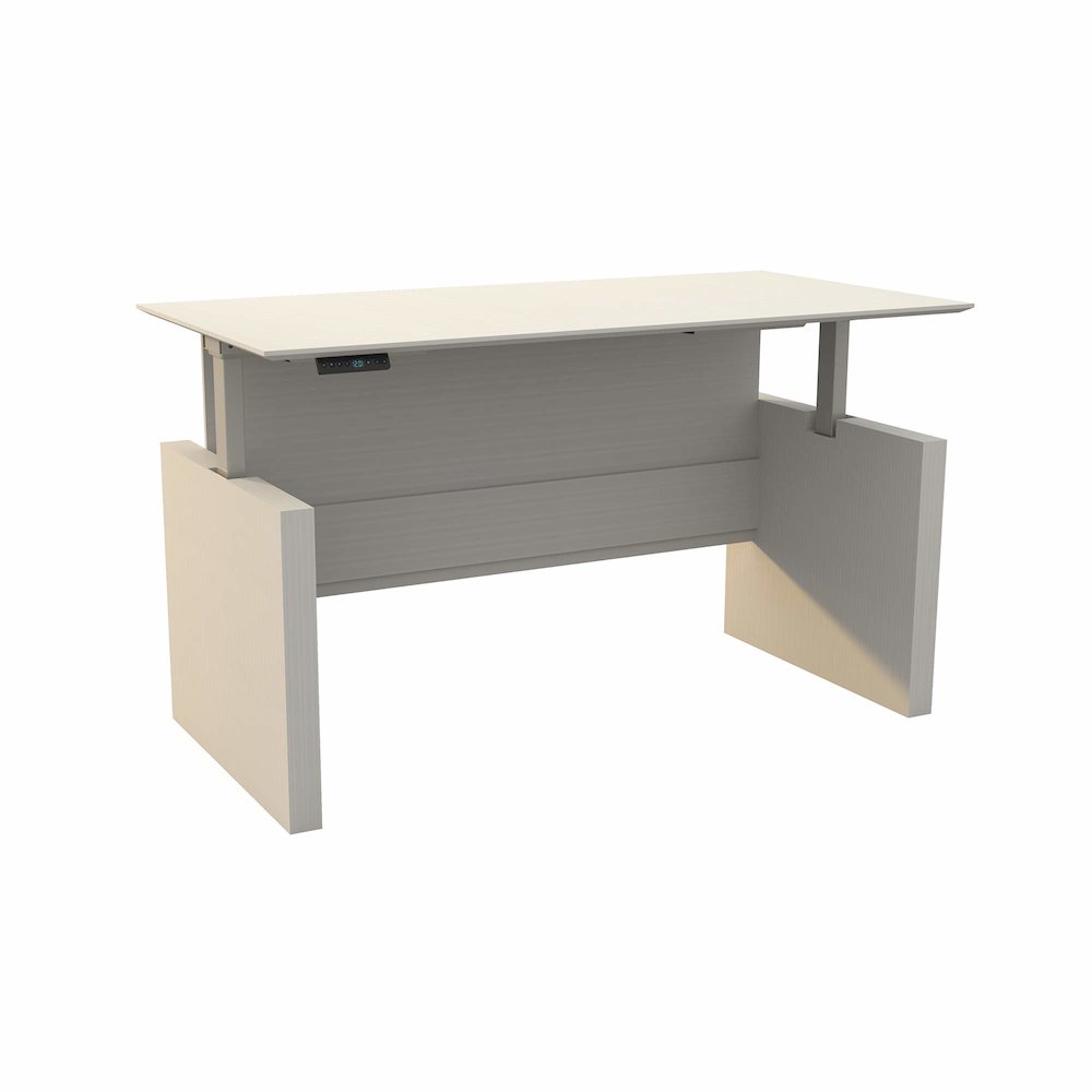 Medina Height-Adjustable 72" Straight Height Adjustable Desk- MNDSHA72TSS. Picture 1