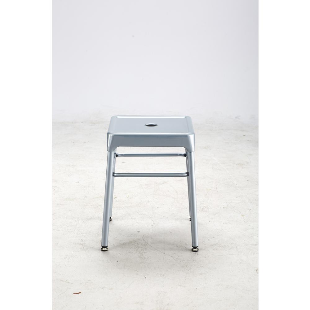 Safco® Steel Guest Stool Silver. Picture 3