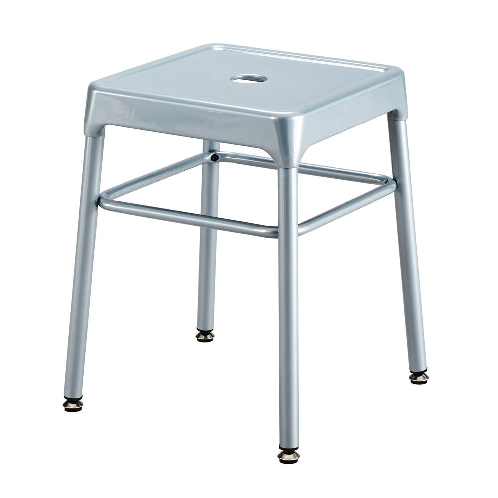 Safco® Steel Guest Stool Silver. Picture 2