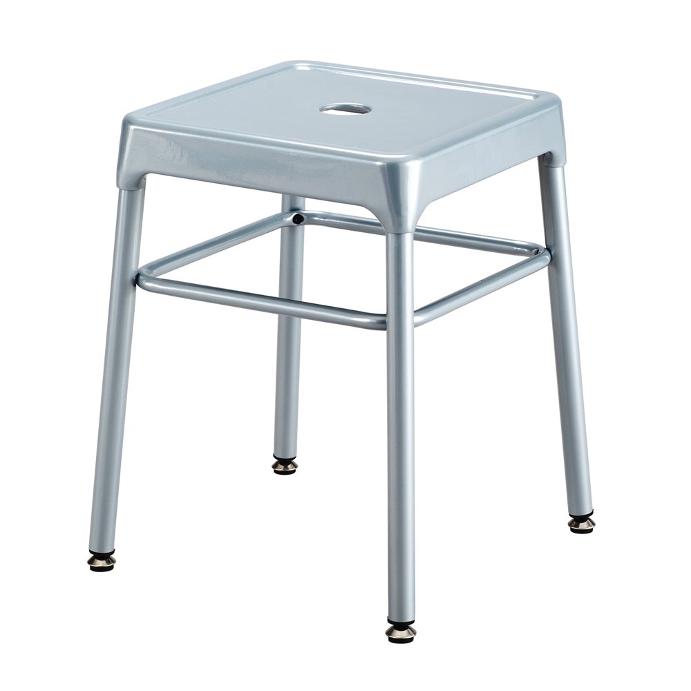 Safco® Steel Guest Stool Silver. Picture 1