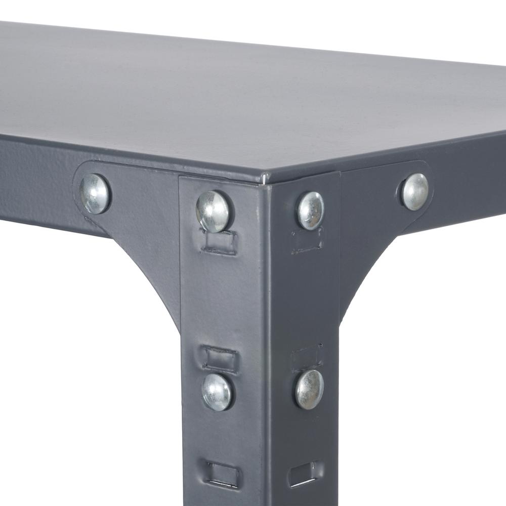 Safco Industrial Shelf - 48" x 18" x 85" - 6 x Shelf(ves) - 5700 lb Load Capacity - Durable - Dark Gray - Powder Coated - Steel - Assembly Required. Picture 3