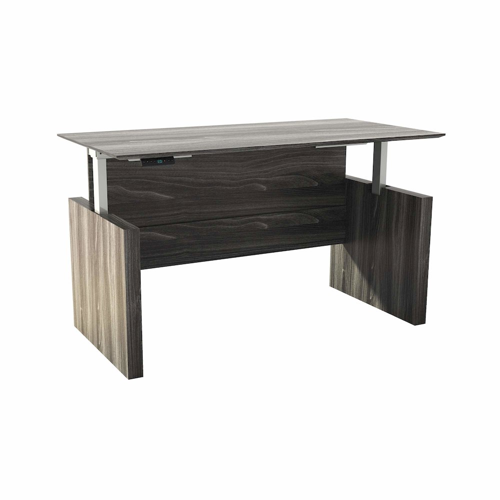 Medina Height-Adjustable 72" Straight Height Adjustable Desk- MNDSHA72LGS. Picture 1