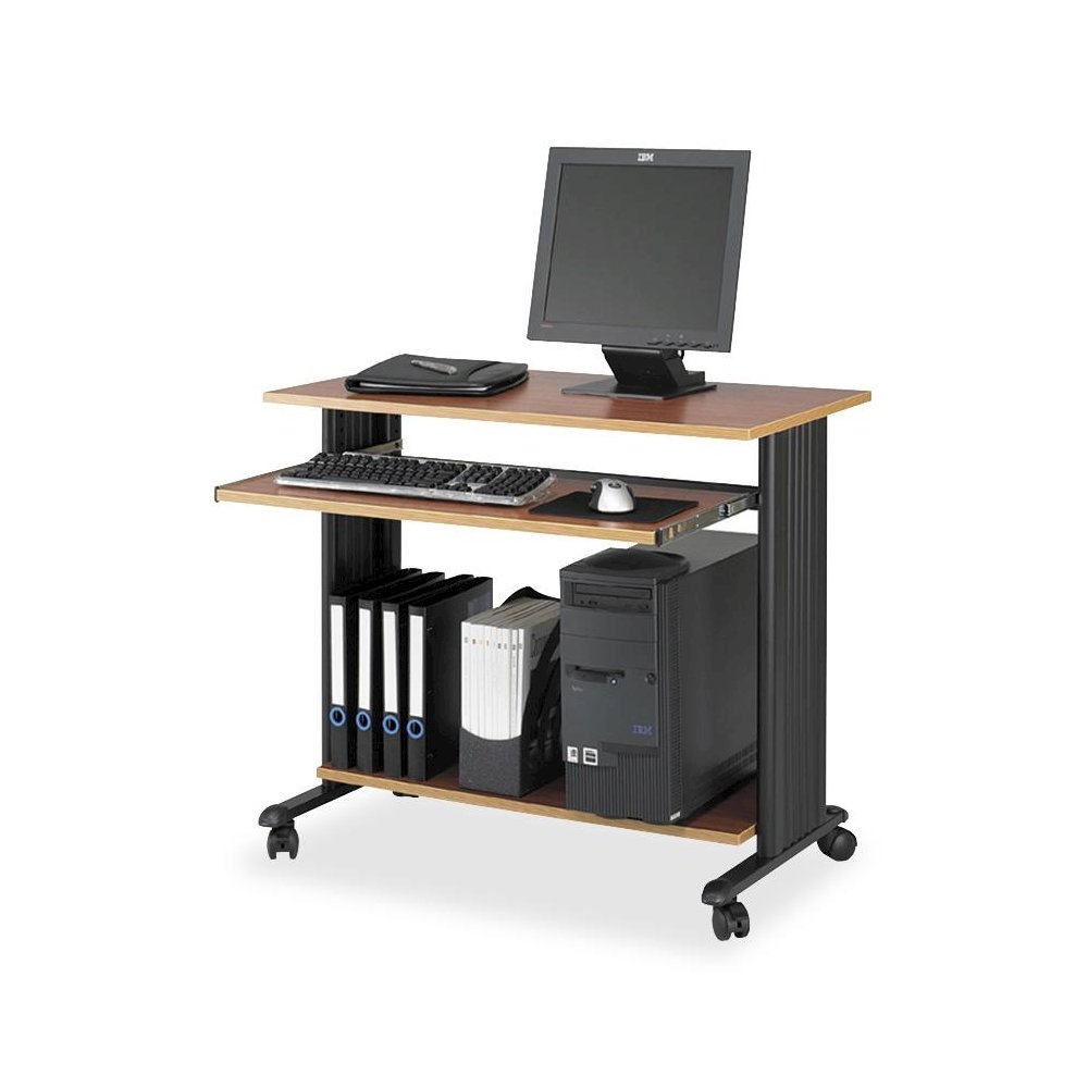 Safco Muv 35" Fixed Height Desk - Rectangle Top - Assembly Required - Steel, Wood. Picture 1