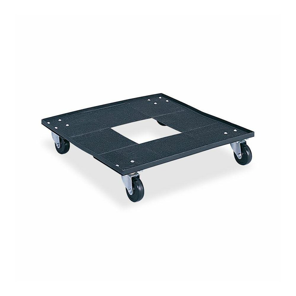 Safco Heavy-duty Stacking Chair Cart - 300 lb Capacity - 3" Caster Size - Steel - x 23.1" Width x 23.1" Depth x 4.5" Height - Black - 1 Each. Picture 3