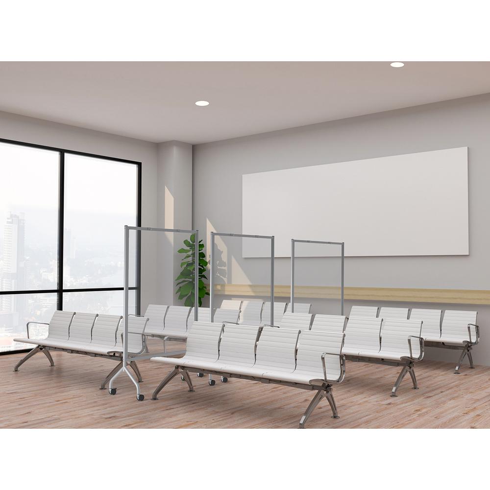 Impromptu® Acrylic Screen, 42" X 72" - Clear. Picture 3