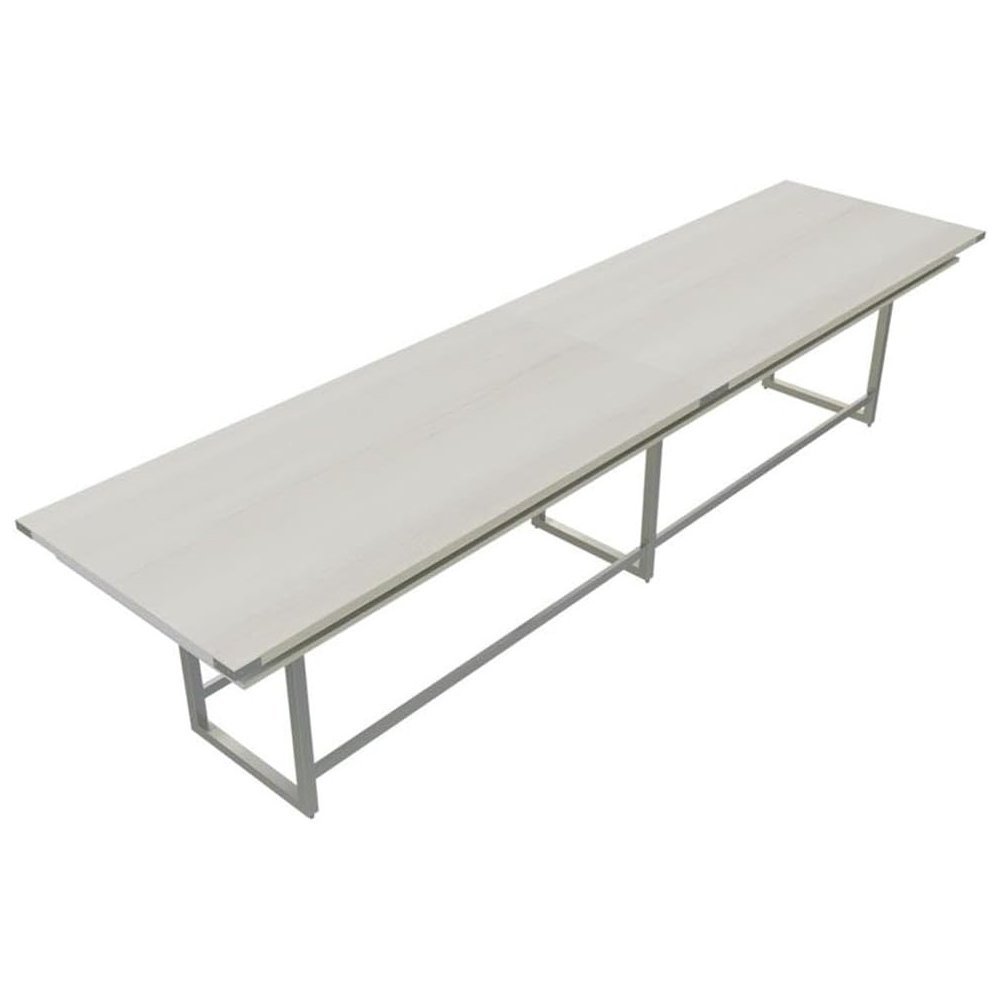 Mirella™ Conference Table, Standing-Height, 16’ White Ash. Picture 1