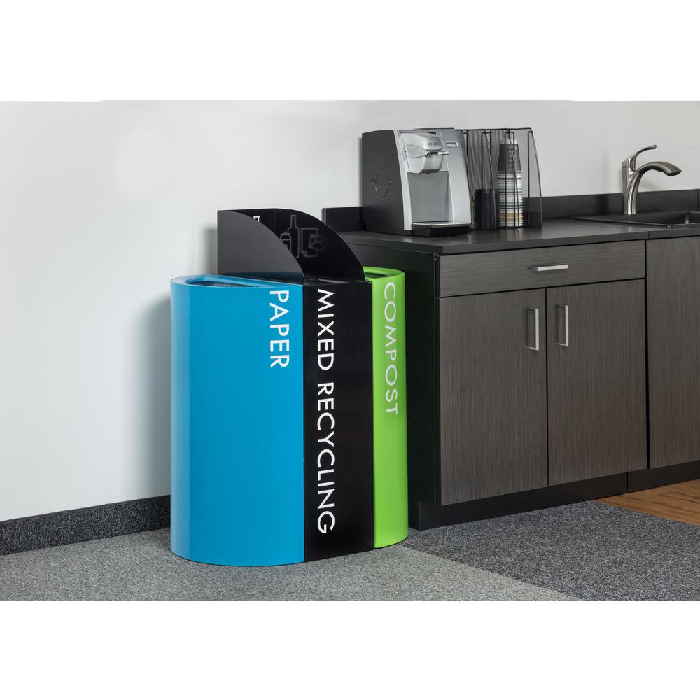 Mixx™ Recycling Center, Rectangular Receptacle, 29 Gallon. Picture 2