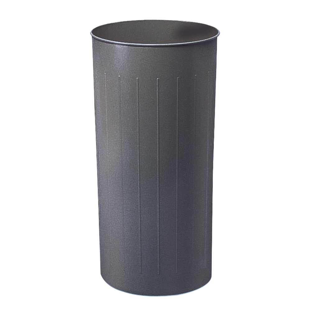 Round Wastebasket, 80 Qt. (Qty. 3) Charcoal. Picture 1