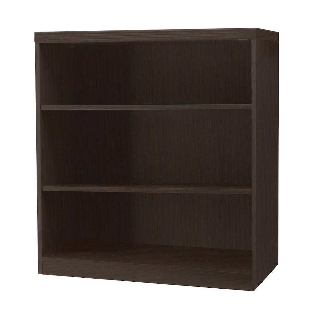 3 Shelf Quarter Round (1 fixed shelf), Mocha. Picture 1
