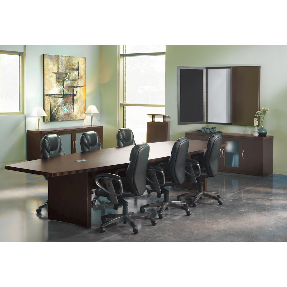 18' Conference Table, Boat Surface, Mocha. Picture 1